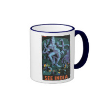 See India Vintage Travel Poster Coffee Mug
