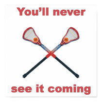See It Coming Lacrosse Print