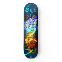 See No Evil - Custom Skateboard