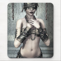 See No Evil Gothic Art Mousepad
