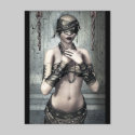 See No Evil Gothic Art Postcard