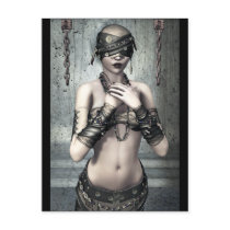 See No Evil Gothic Art Postcard by darkdreams See No Evil Gothic Art Postcard