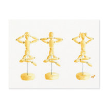 See No Evil Mannikin Post card postcards
