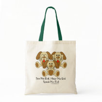See No Evil Puppies bags