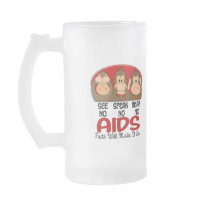 See Speak Hear No AIDS 1 Mugs