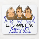 See Speak Hear No ALS 2 mousepads