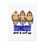 See Speak Hear No ALS 3 postcards