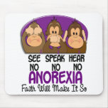See Speak Hear No Anorexia 1 Mouse Pads