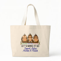 See Speak Hear No Autism 2 Bag