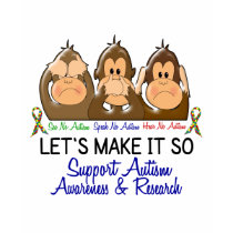 See Speak Hear No Autism 2 t-shirts by awarenessgifts See Speak Hear No Autism 2 t-shirts