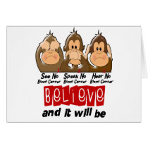 See Speak Hear No Blood Cancer 3 cards by awarenessgifts See Speak Hear No Blood Cancer 3 cards