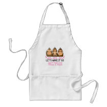 See Speak Hear No Breast Cancer 2 aprons