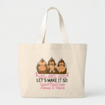 See Speak Hear No Breast Cancer 2 Canvas Bags