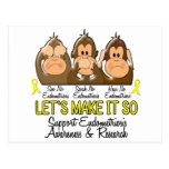 See Speak Hear No Endometriosis 2 Postcards