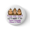 See Speak Hear No Fibromyalgia 2 buttons by awarenessgifts See Speak Hear No Fibromyalgia 2 buttons