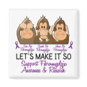 See Speak Hear No Fibromyalgia 2 magnets by awarenessgifts See Speak Hear No Fibromyalgia 2 magnets