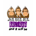 See Speak Hear No Fibromyalgia 3 t-shirts