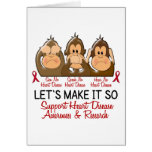 See Speak Hear No Heart Disease 2 cards