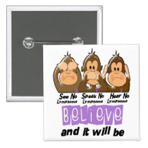 See Speak Hear No Hodgkins Lymphoma 3 Pin