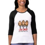 See Speak Hear No Lung Cancer 1 T Shirts