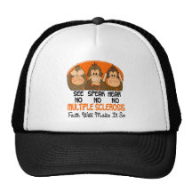 See Speak Hear No Multiple Sclerosis MS 1 Trucker Hat