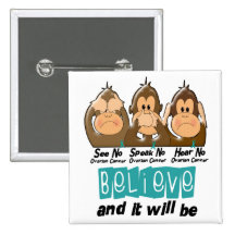 See Speak Hear No Ovarian Cancer 3 Pins