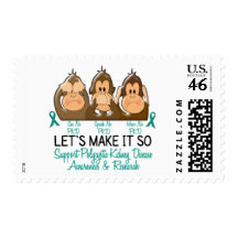 See Speak Hear No Polycystic Kidney Disease 2 Stamps