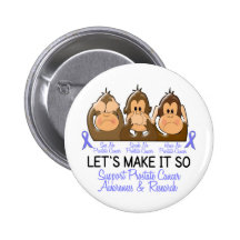 See Speak Hear No Prostate Cancer 2 Buttons