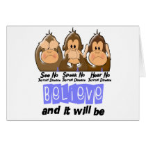See Speak Hear No Thyroid Disease 3 Greeting Cards