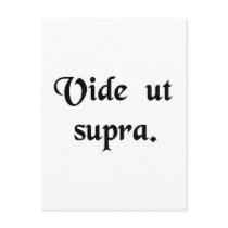See the above. post card