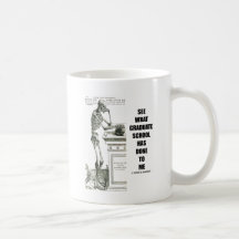 See What Graduate School Has Done To Me (Skeleton) Coffee Mugs