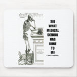 See What Medical School Has Done To Me (Skeleton) Mouse Pads
