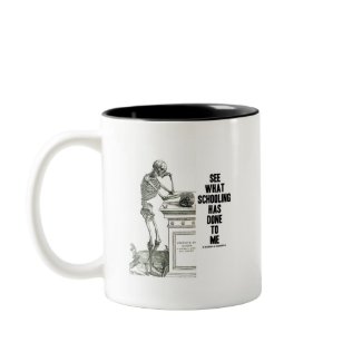 See What Schooling Has Done To Me (Vesalius) mug