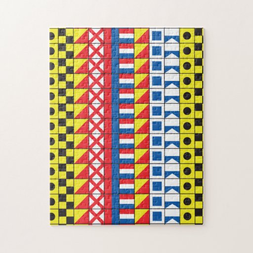 See Worthy_Signal Flags pattern_I Love to sail Jigsaw Puzzles