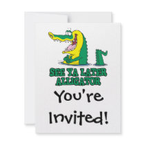 see ya later alligator invite