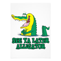 see ya later alligator invite