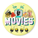 See You At The Movies - Light Background magnets