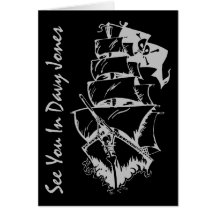 See You In Davy Jones Greeting Cards