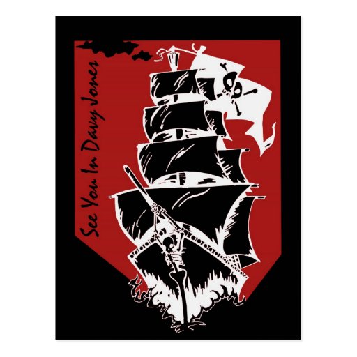 See You In Davy Jones Post Card