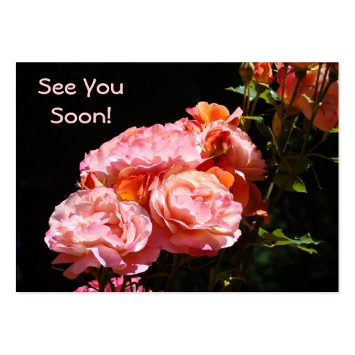 See You Soon! Rose Appointment Cards Roses Large Business Cards (Pack ...