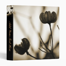 Seed Pods in Sepia Vinyl Binder