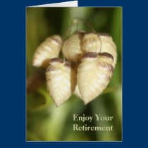 Seed Pods Retirement Greeting Card cards