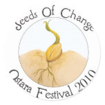 Seeds of Change Logo Round Stickers