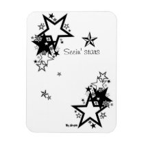 Seein' stars rectangle magnet