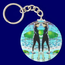 Seeing Double Keychain