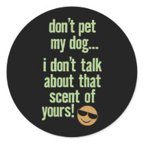 Seeing Eye Guide Dog Owner with fun attitude! stickers