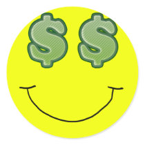 Seeing Green Smiley 2 Sticker stickers