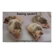 Seeing spots? poster posters by hedgehogworld Seeing spots? poster posters