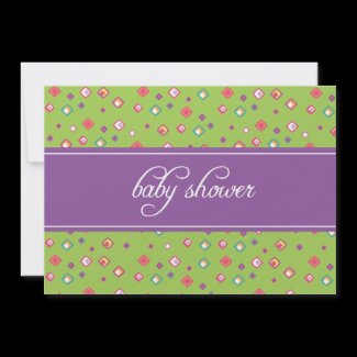 Seeing Squares Baby Shower Invitation invitation