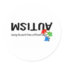 Seeing The World From A Different Angel (PP2) Round Sticker